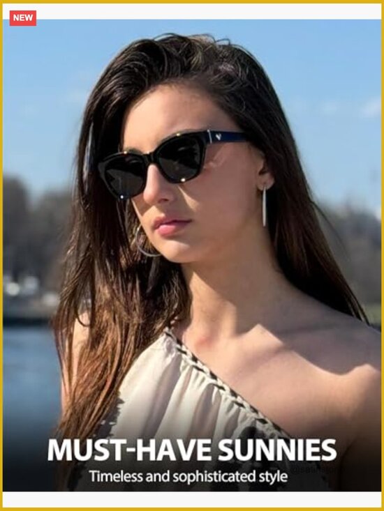Narrow Cat Eye Sunglasses for Small Face Polarized UV400 main image 4